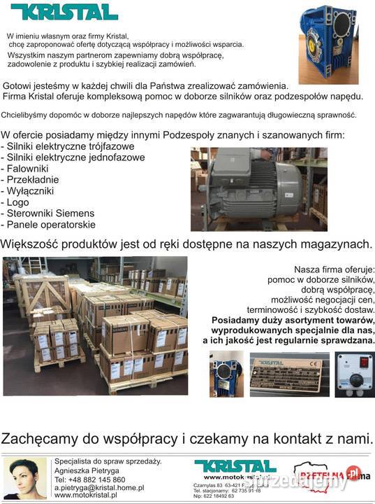 Motoreduktor 11kWSMI63 wał 63 zas230V do Sklep wielkopolskie