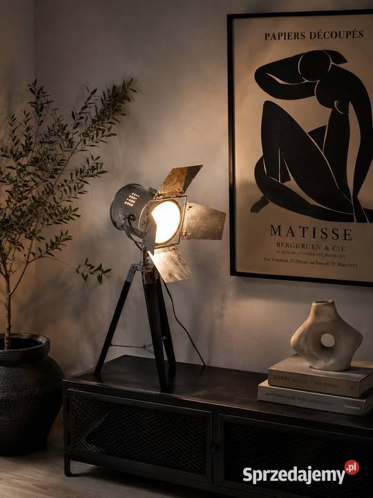Stylowa Industrialna Lampa Stojąca Poddębice
