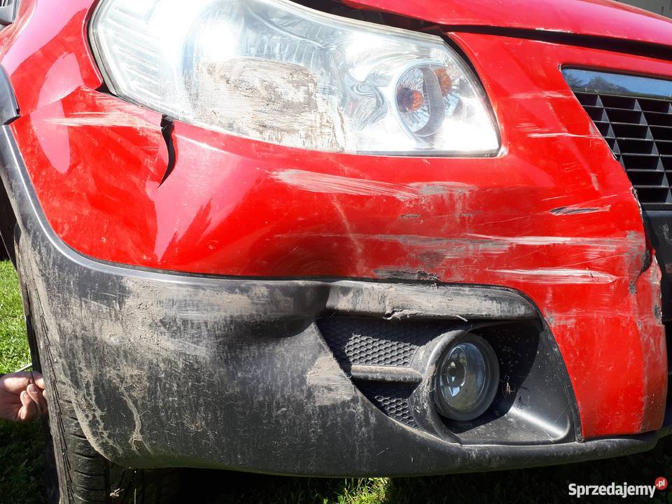 Fiat Sedici 16 uszkodzony wypadku czerwony podkarpackie Łańcut