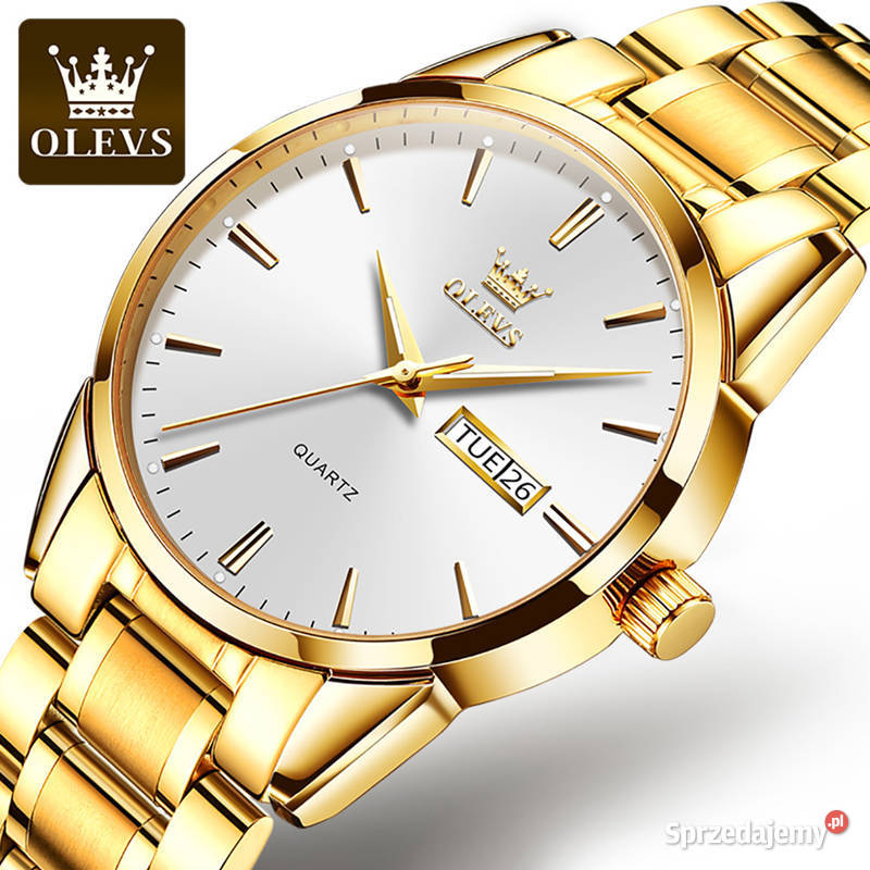 Klasyczny zegarek męski złoty bransoleta lubuskie Gorzów Wielkopolski