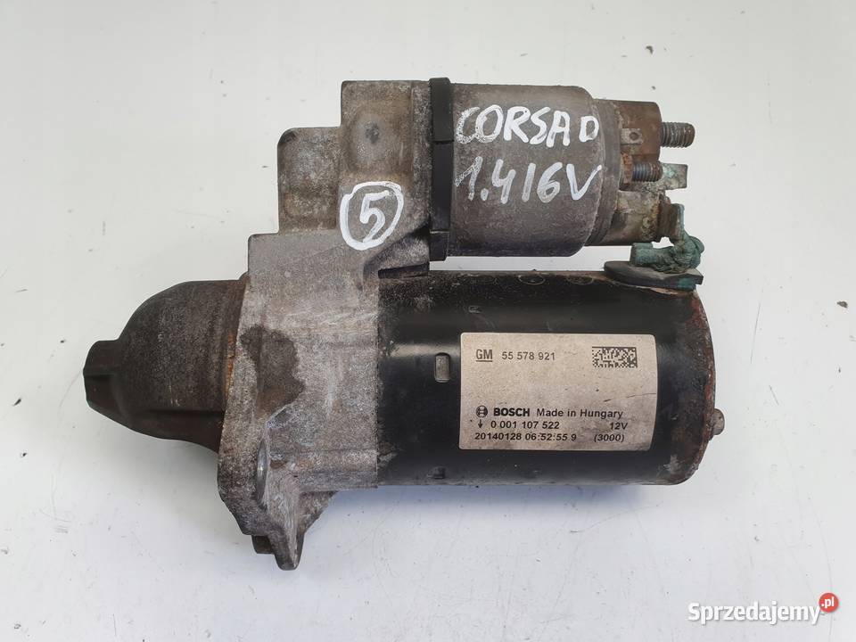 Opel Corsa D 14 16V ROZRUSZNIK bosch 0001107522 osobowe Części samochodowe lubelskie Janów