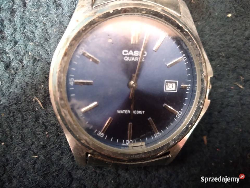 Zegarek CASIO QUARTZ WATER RESIST z metalowa Rybnik sprzedam