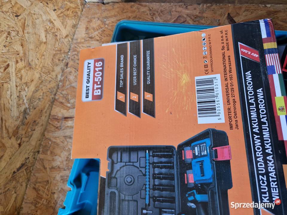 Zestaw narzędzi aku WKRĘTARKA KLUCZ UDAROWY Klucze udarowe Głogowa