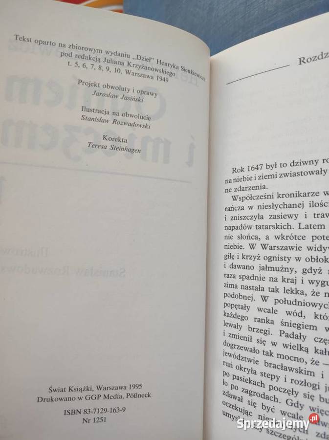 Ogniem i mieczem Tom 12 Henryk Sienkiewicz świętokrzyskie sprzedam