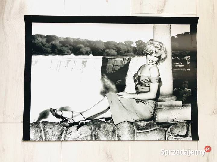 Plakat obraz Marilyn Monroe 50x35 czarnobiały Łódź sprzedam