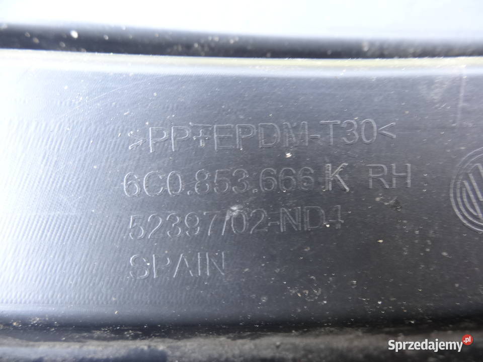 Kratka zderzaka lewa prawa chrom VW Polo V 6R opolskie Niemodlin