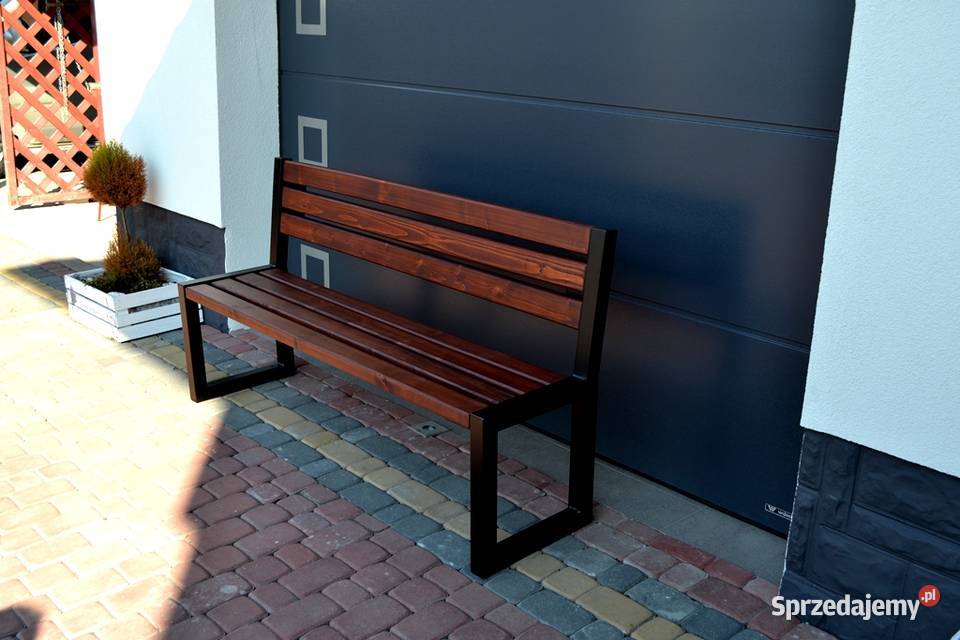 Ławka z oparciem Parkowa Ogrodowa Miejska Tarnawa Górna