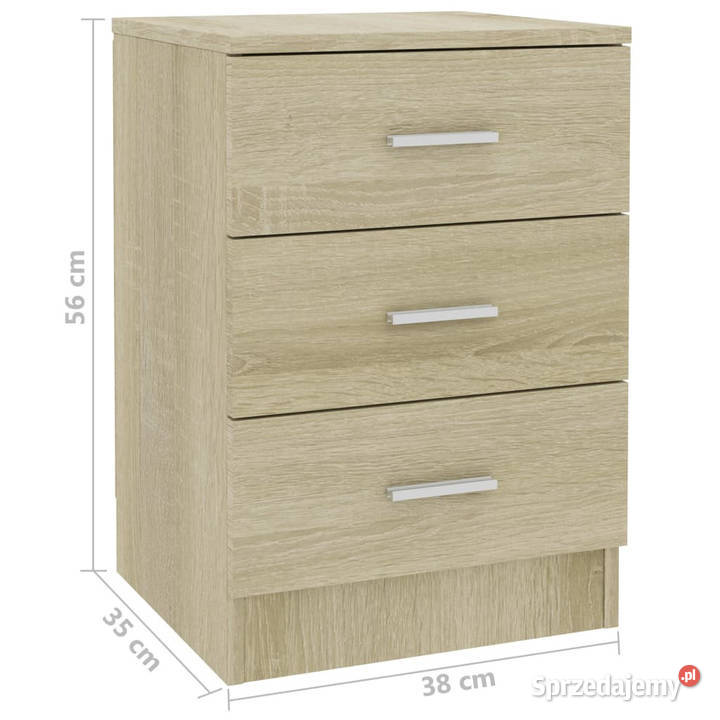 Szafka nocna dąb sonoma 38x35x56 materiał Warszawa
