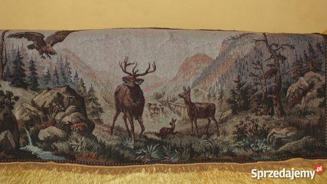 Piękny duży stary gobelin Inowrocław sprzedam