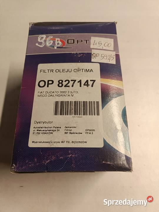 FILTR OLEJU Fiat Ducato 23 28 JTD 28 TD Iveco