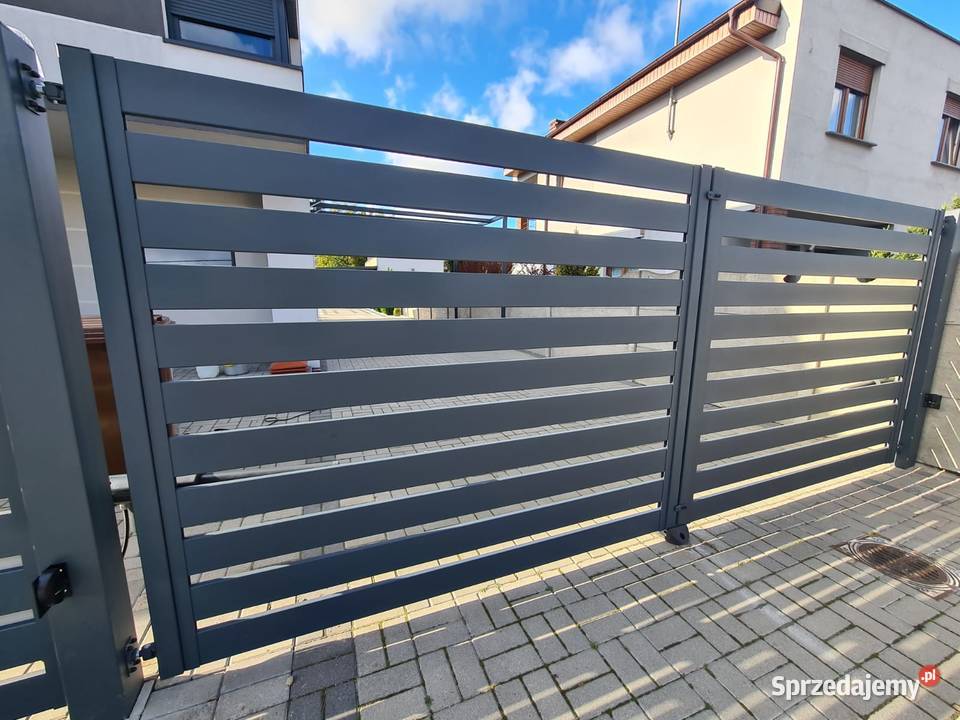 Brama skrzydłowa 300x120 nowoczesne ogrodzenia skrzydłowa