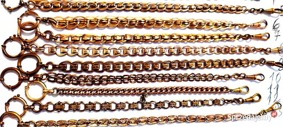 zegarek kieszonkowy dewizki złocone 18K złotem Mielec