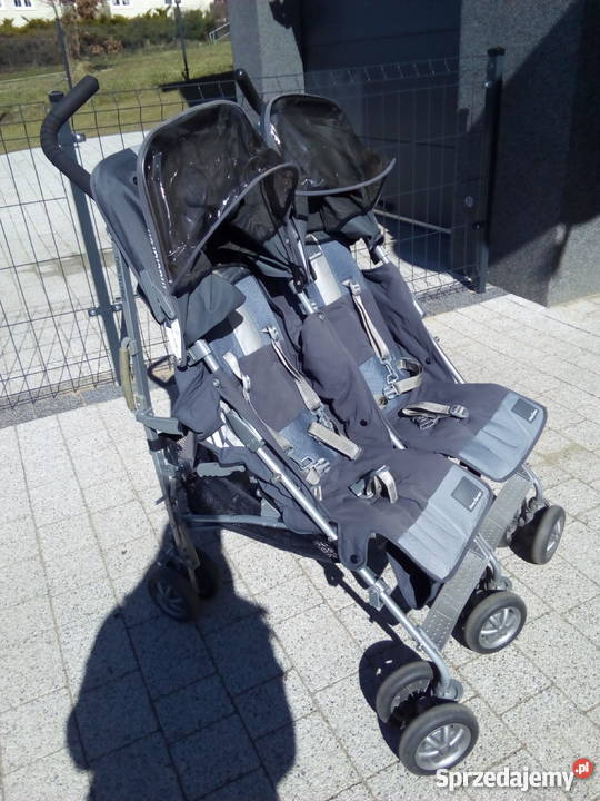Wózek bliźniaczy spacerowy Maclaren Twin techno sprzedam
