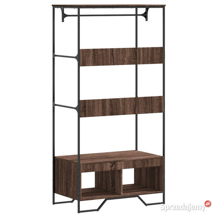Szafa brązowy dąb 90x50x180 materiał Warszawa