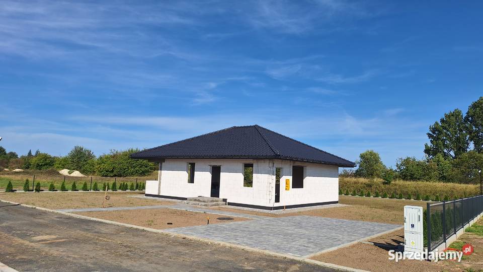 Nowy dom parterowy 105m2 na zamkniętym osiedlu zachodniopomorskie Myślibórz