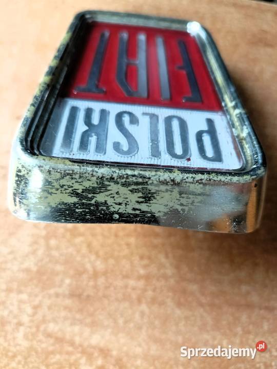 Oryginalny Emblemat POLSKI FIAT do Fiata 125p Akcesoria samochodowe