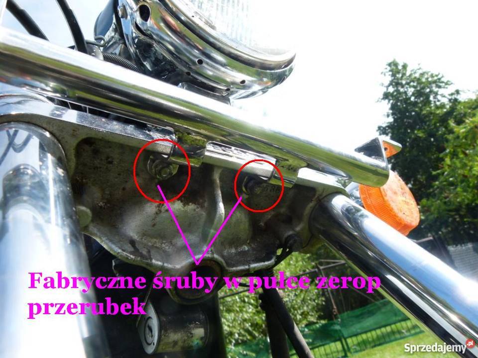 stelaż lajkbar honda vt 600 lampy