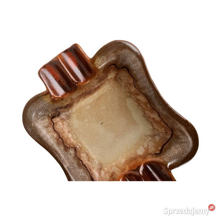 Popielniczka ceramiczna fat lava sygnowana mazowieckie