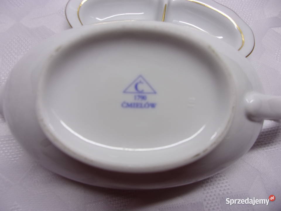 Sosjerka i przyprawnik porcelana Ćmielów ze Warszawa
