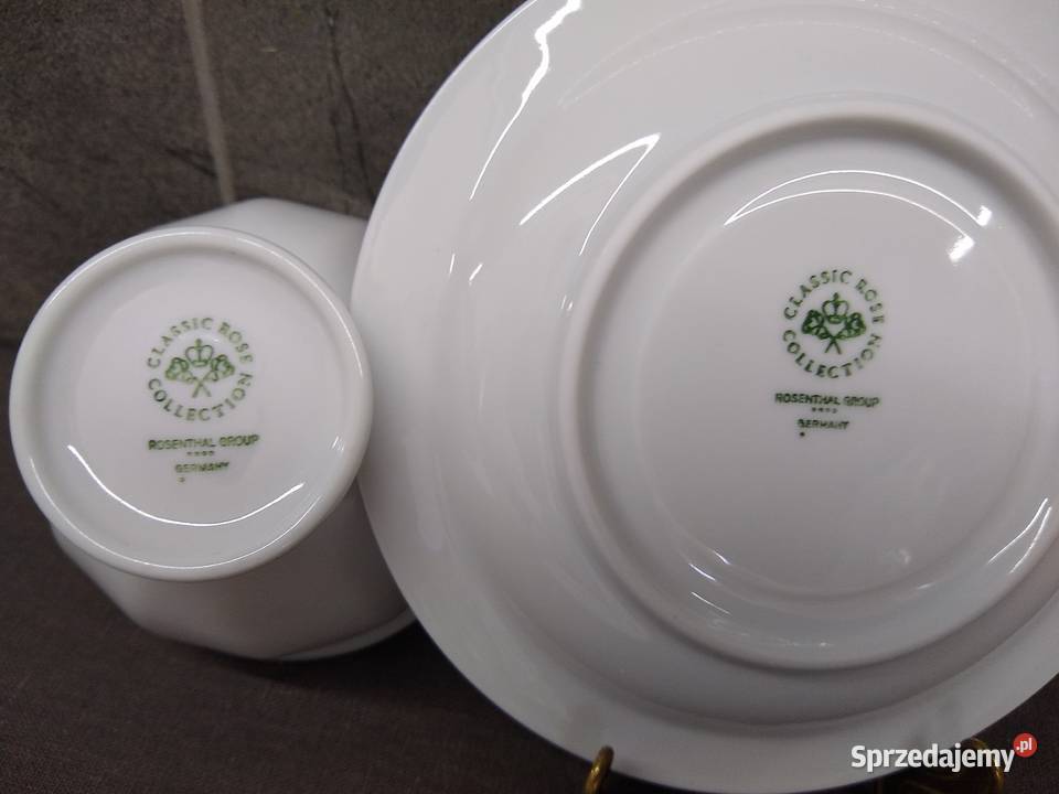 Filiżanka spodek Rosenthal Biała Maria Classic Kalisz