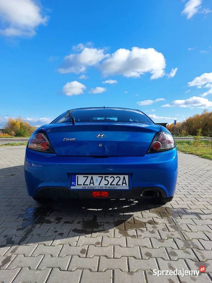 HYUNDAI COUPE 16 Benzyna 2007 niebieski lubelskie Zamość