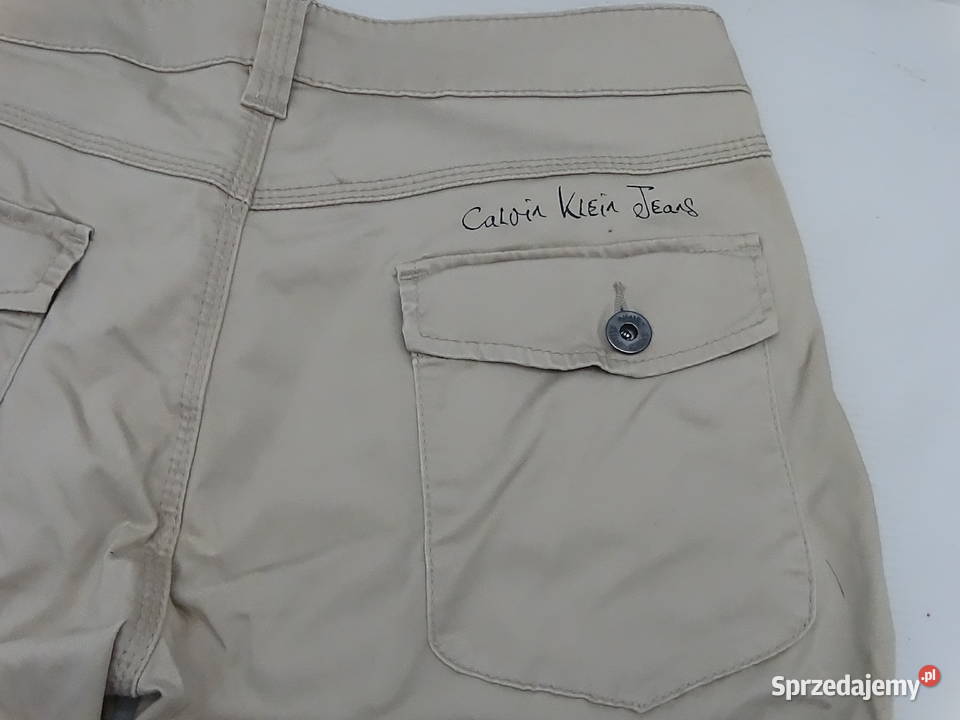 Spodnie Calvin Klein Jeans Cargos Beżowe W27 L34 Biłgoraj