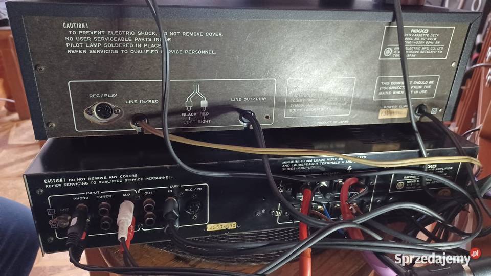 Magnetofon NIKKO ND390 IIWzmacniacz NA390 II Golub-Dobrzyń