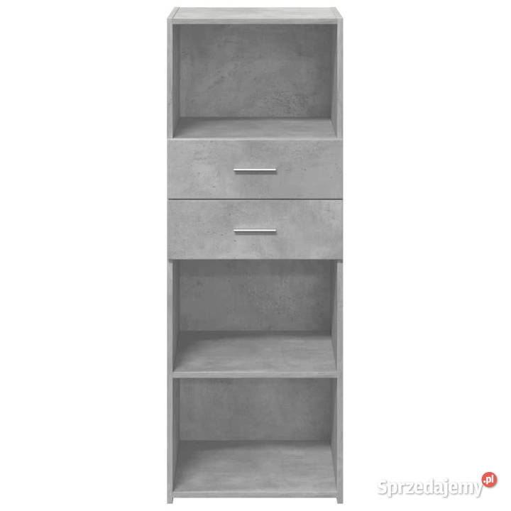 Wysoka szafka szarość betonu 45x425x124 WM846169 Warszawa