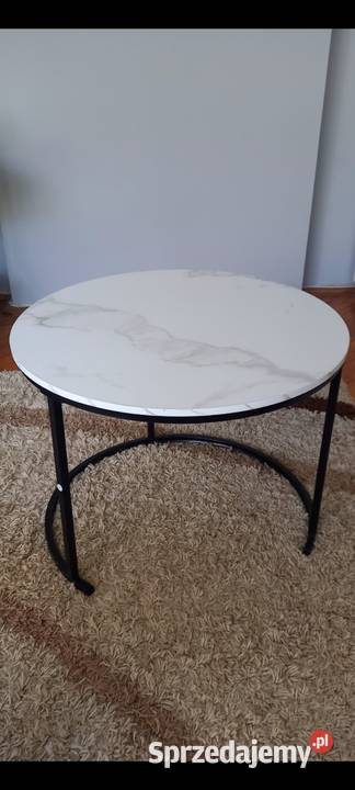 Stoliki KAWOWE 6040 okrągłe ZESTAW 2w1 nowe Małkinia Górna sprzedam