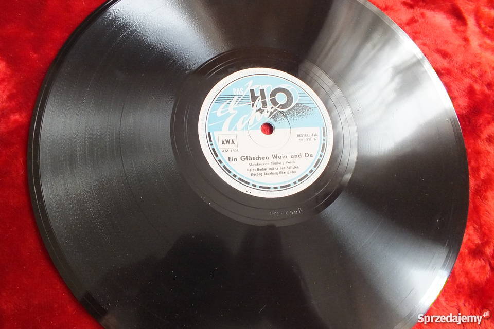 Płyta winylowa szelakowa niemiecka gruba i lubuskie Żary