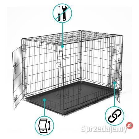 Metalowa duża klatka psa kota zwierząt kojec mazowieckie Warszawa