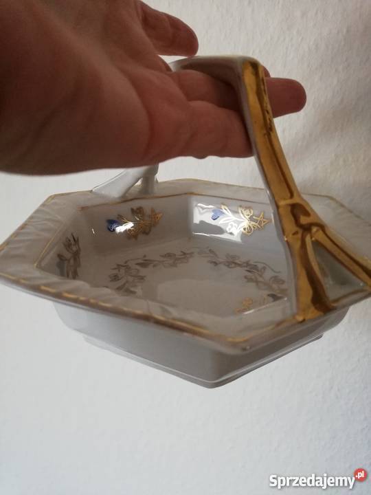 Stara porcelana koszyczek patera małopolskie