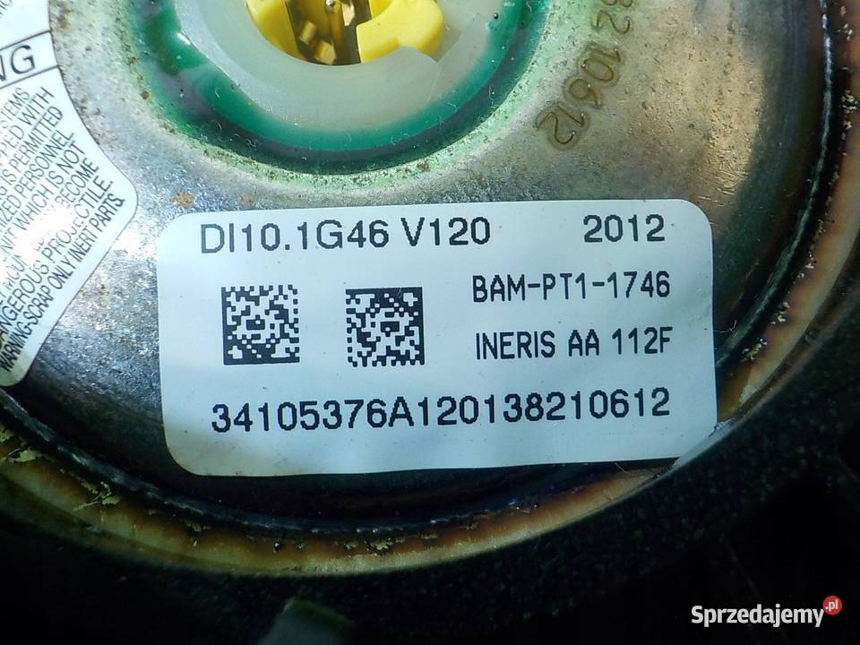 FORD FIESTA MK7 12r HB 5D AIRBAG poduszka osobowe Suków