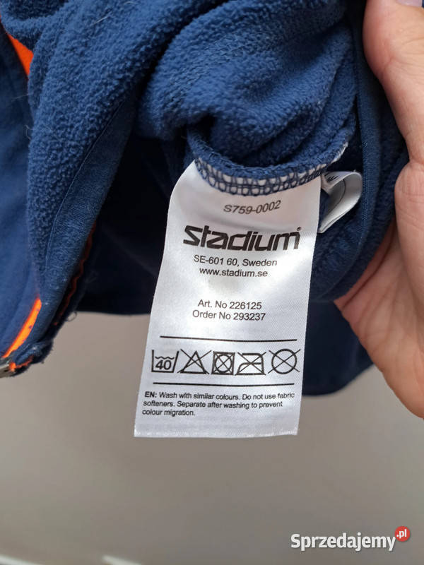 Ciepły polar Everest z pomarańczowym suwakiem Trąbki Wielkie