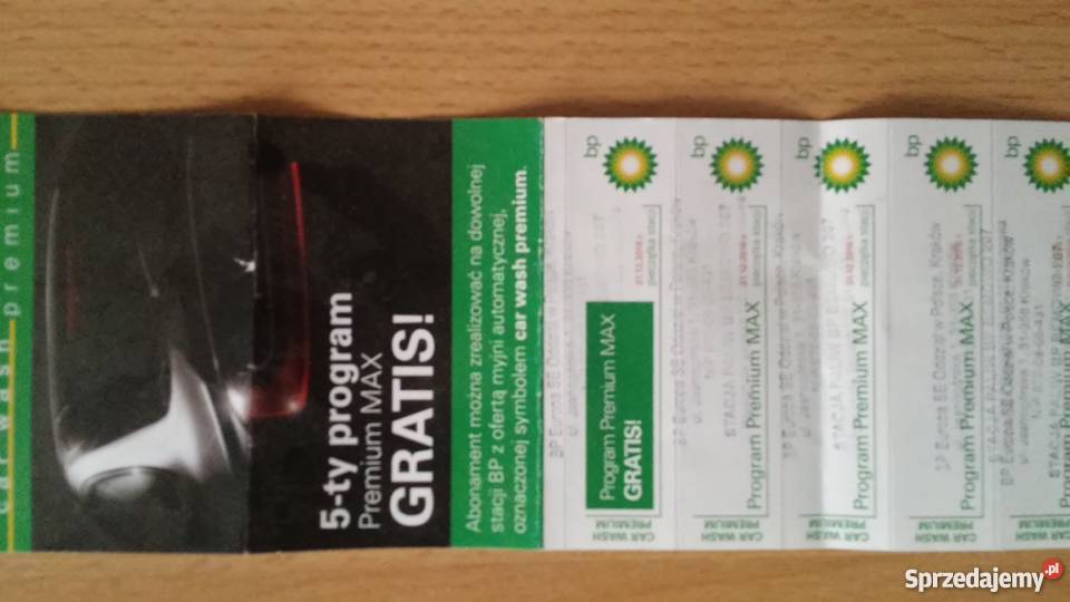 Karnety Myjnia Bp premium 10zl 1mycie Warszawa sprzedam