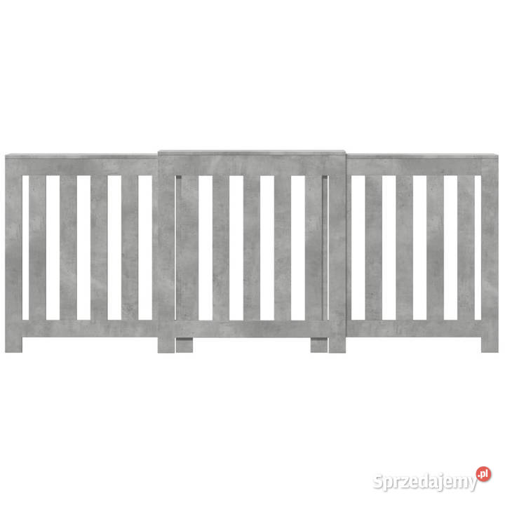 Osłona na grzejnik szarość betonu 205x215x835 Warszawa