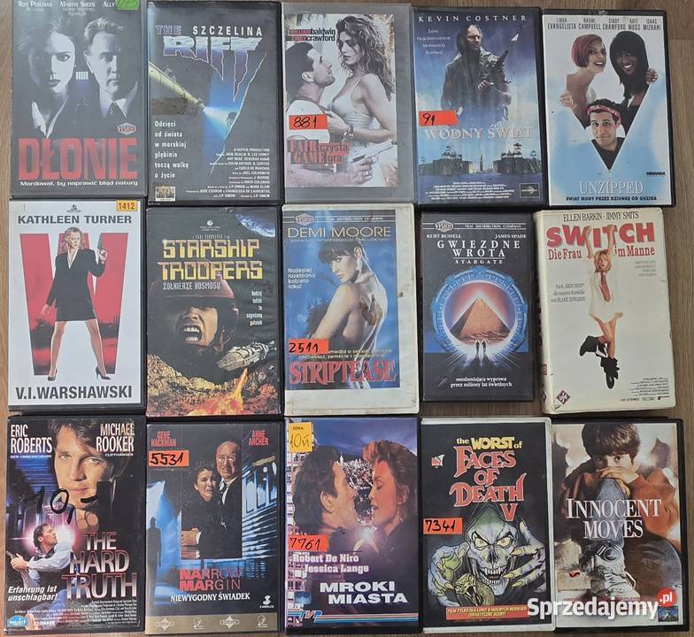 Sprzedam kasety VHS Koszalin sprzedam