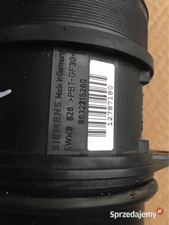 Przepływomierz Peugeot 807 20hdi 9632215280 osobowe Pozostałe pomorskie Chojnice