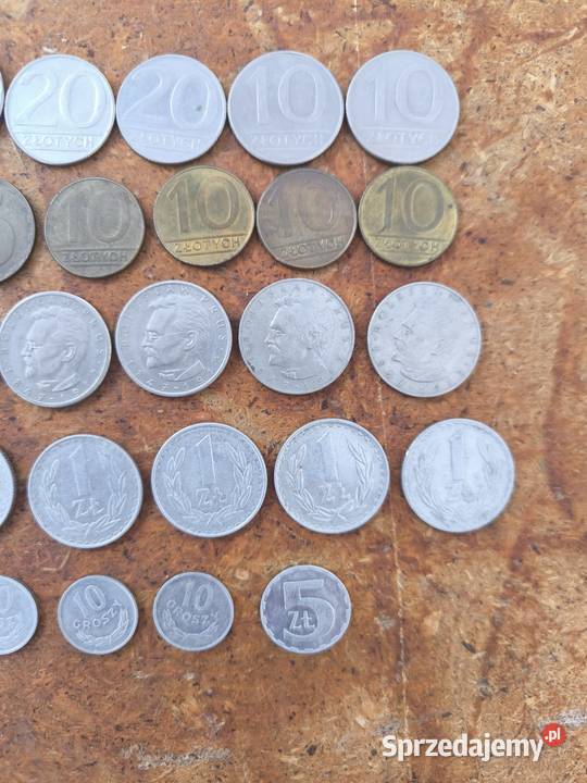 Monety polskie z okresu PRL łącznie 46 sztuk Radomsko