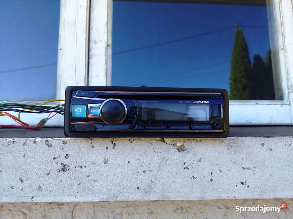 Radio samochodowe 1DIN Alpine CDE183BT CD MP3 RDS