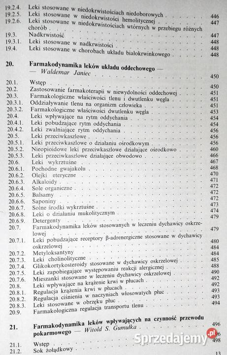 Farmakodynamika Waldemar Janiec Jolanta sprzedam