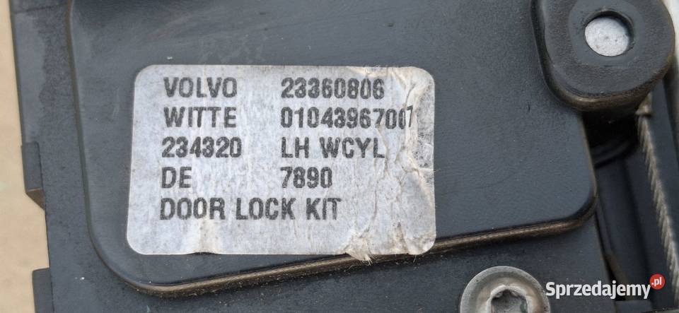 VOLVO FH13 FM ZAMEK DRZWI LEWYCH KIEROWCY LEWY Bieleń