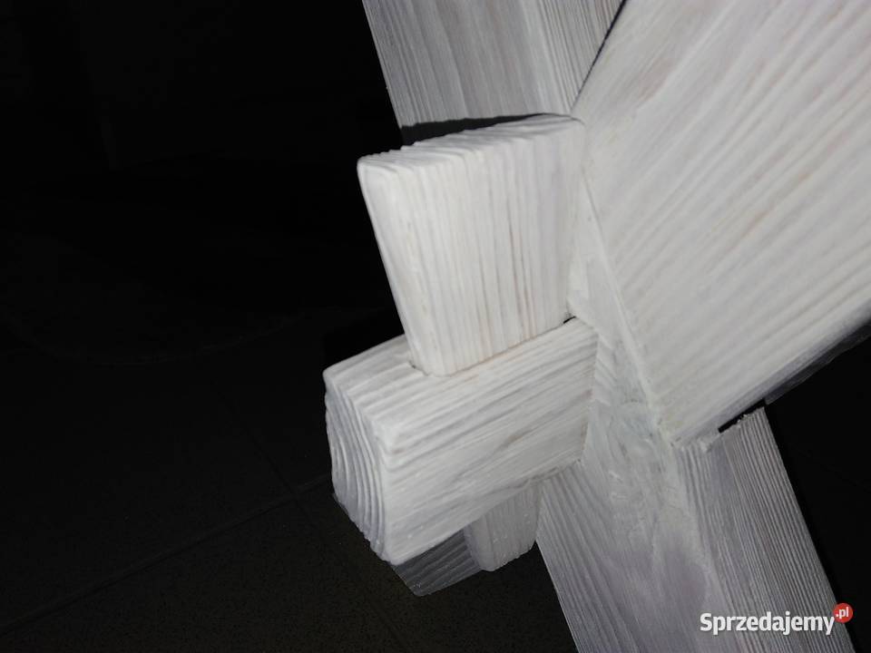 Ława drewniana stolik kawowy rękodzieło Radków