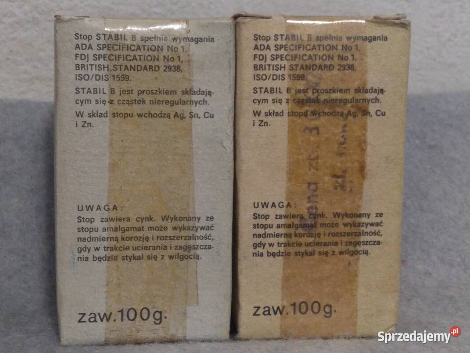 Stabil B Stop Srebra 68 Ag 100 g do amalgamatów Warszawa sprzedam