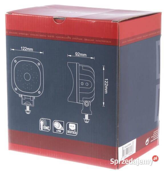 Lampa robocza LED z kamerą kwadratowa CAS66090KR Kamionna sprzedam