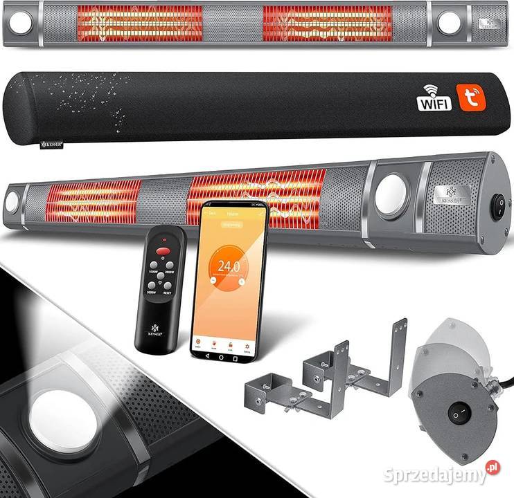 Promiennik Podczerwieni 3000W Pilot Zdalnego Promienniki Wschowa