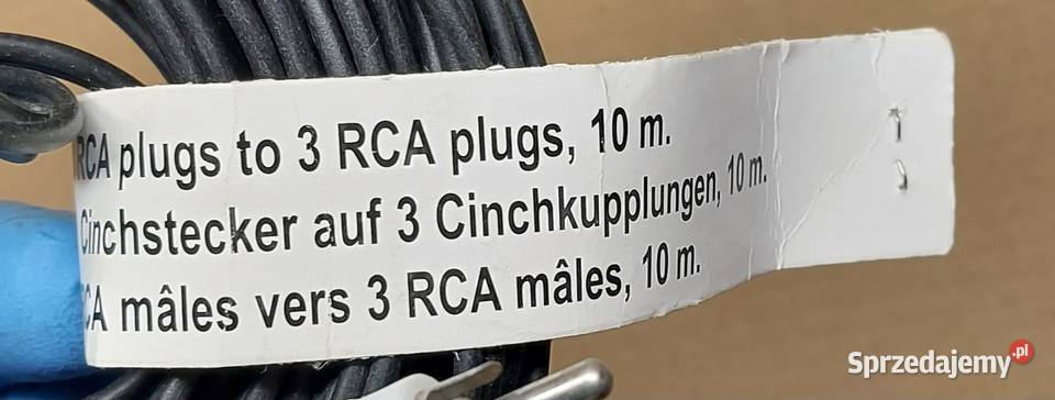 CABLE52110 KABEL PRZEDŁUŻACZ CHINCH 3X RCA NA 3X Części Mielęcin