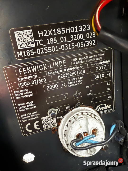 wózek widłowy LINDE H20D02600 EVO diesel 2017r