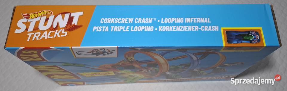 Hot Wheels pętla grozy zestaw kaskaderski garaż Mattel Czeladź sprzedam