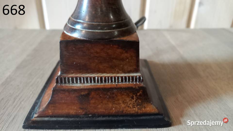 Lampka metalowa ciężka Stołowa Gabinetowa Nocna Gawroniec sprzedam